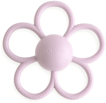 Mushie Bijtring Bloem Daisy Soft Lilac