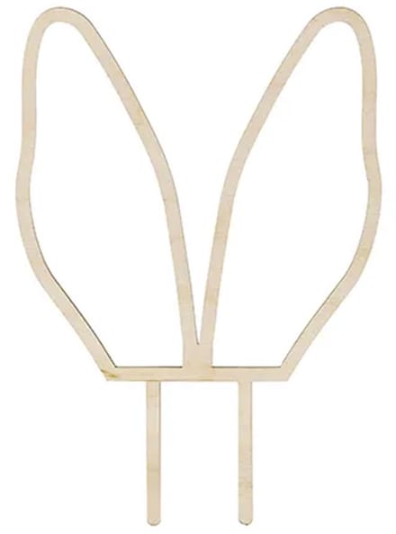 PartyDeco - Cake topper konijnen oren - 20 x 14 cm
