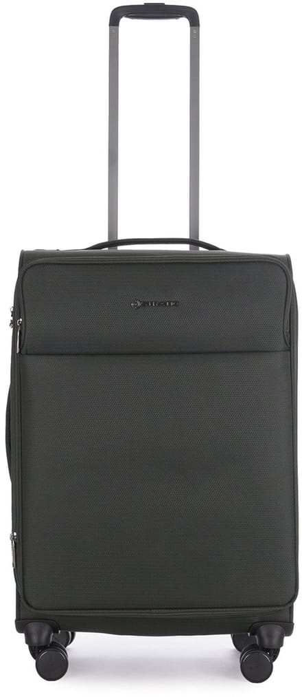 Stratic Light+ - zachte koffer - medium– 68x43x26 cm – 2,5 kg - 61-68 L – lichtgewicht – donkergroen