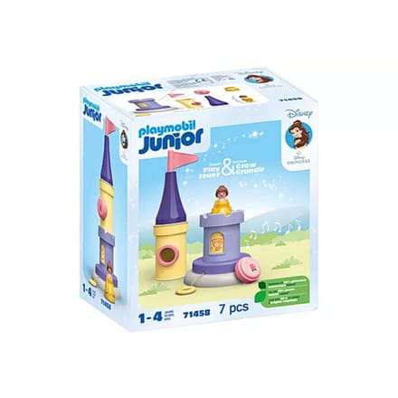 PLAYMOBIL Junior & Disney: Belle's speeltoren met melodie - 71458