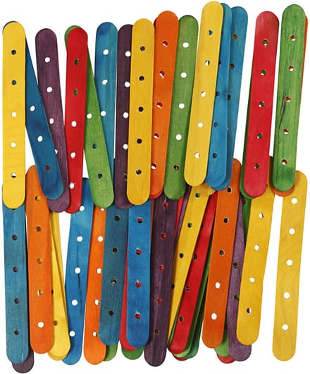 Creativ Company Constructiehoutjes Gekleurd 1,8x15 cm 500 stuks