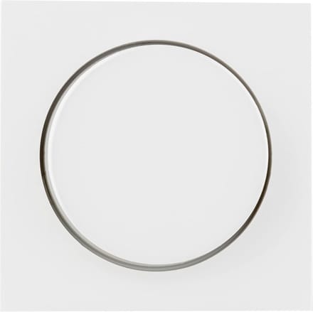Dimmer afdekking met draaiknop voor verlichting, wit