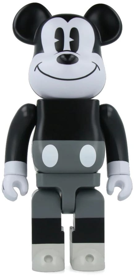400% Bearbrick - Mickey Mouse (Black & White)