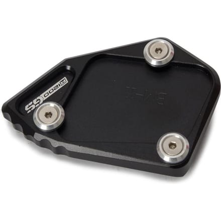Kickstand Plate Pad Motorfiets Accessoires Voet Zijstandaard Vergroter zwart