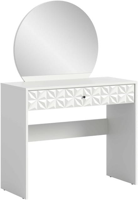 Prisma kaptafel wit hoogglans MDF TZ wit melamine - 39x90x133cm