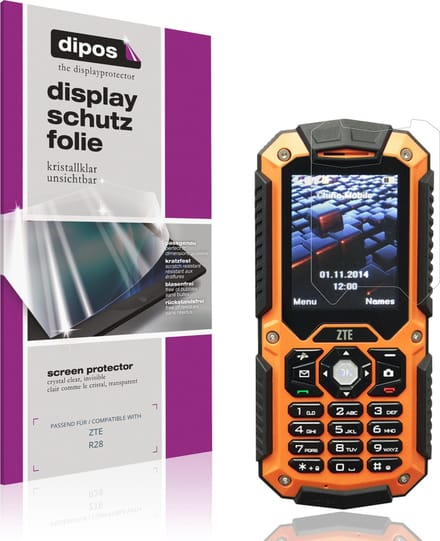 dipos – 4x Beschermfolie geschikt voor ZTE R28 | Krasbestendige & heldere Screenprotector Ultra-Thin