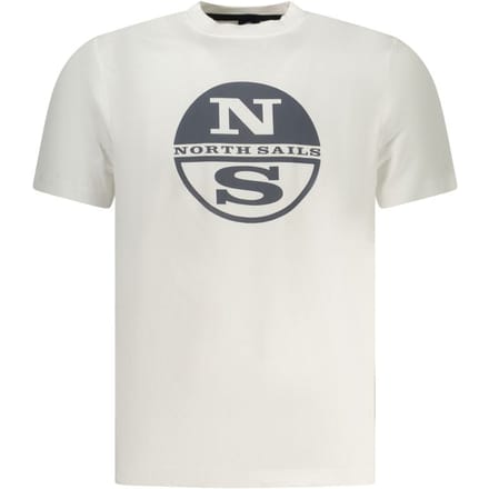 North Sails Witte Katoenen Heren T-Shirt