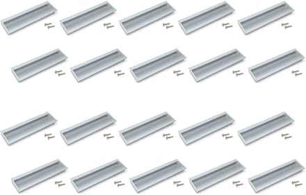 Emuca Lot van 5 Meubelgrepen Alfafar, L190mm, 160mm Interaxis, Aluminium, Matt geanodiseerd