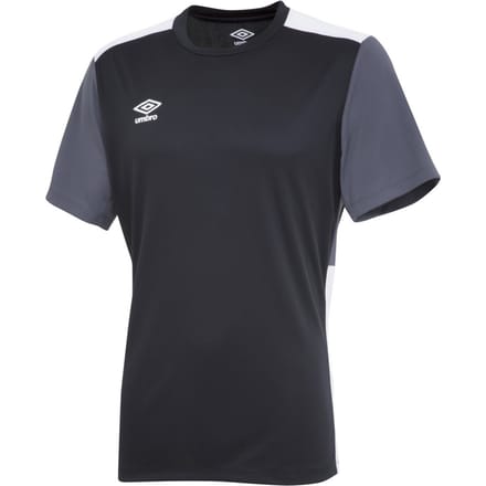 Umbro Trainingsshirt met contrast voor kinderen (Zwart/Carbon/Wit)