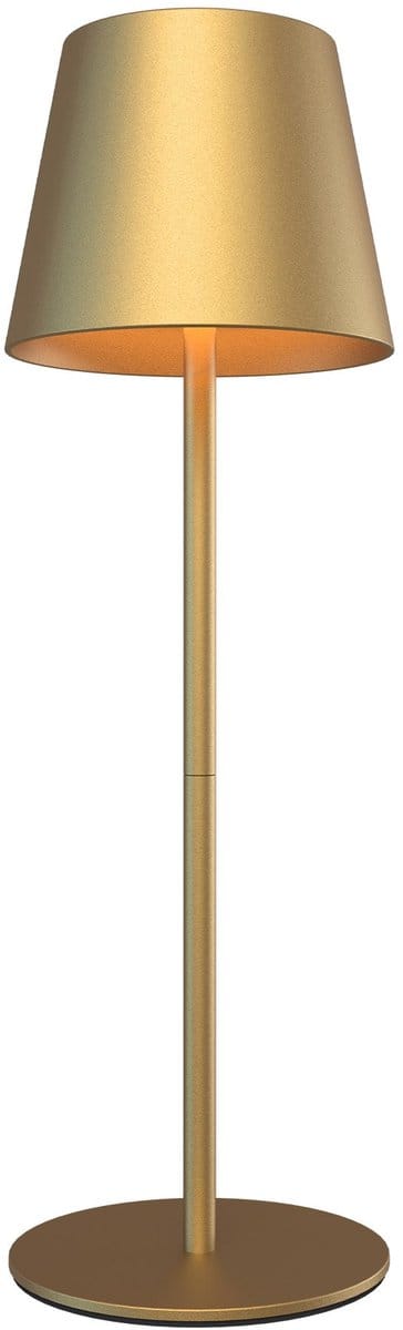 Ledvion – Oplaadbare Tafellamp Nyra – LED - Goud – Dimbaar – IP54 – USB