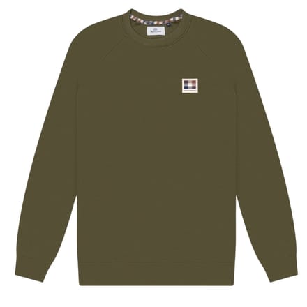 Aquascutum Active Patch Crewneck Legergroen