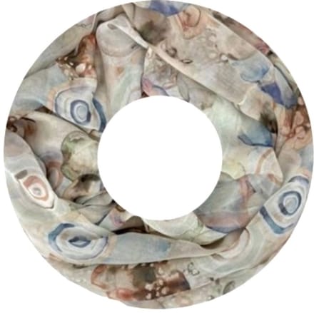 Dunne Colsjaal - Print - (20297#) - Khaki