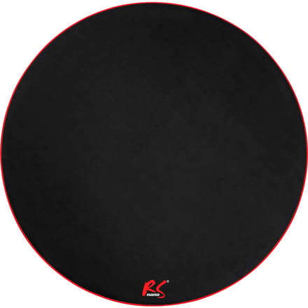 NanoRS - Bureaustoelmat - Mat voor gamestoel - Rood - 100cm, RS172 - Zwart