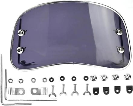 Motorfiets windscherm - Scooter voorruit - Bescherming tegen kou - Verstelbare pasvorm - 39 x 22 cm - Transparant