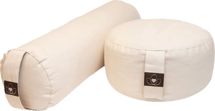 Pakket bolster en meditatiekussen - sand