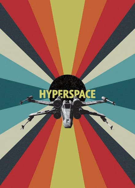 Fotobehang - Star Wars Hyperspace 200x280cm - Vliesbehang