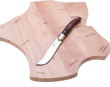 Laguiole - Kaasplank met kaasmes - borrelplank - Luxe serveerplank