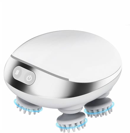 DnA® Hoofdmassage - Scalp Massager - Hoofdmassage Apparaat - Massage Apparaat - Wit - 11cm x 9cm x 8cm