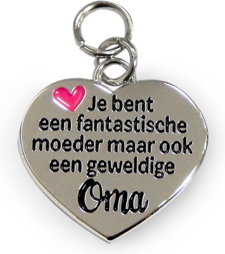 Bedeltje - Moeder / oma - Charms for you