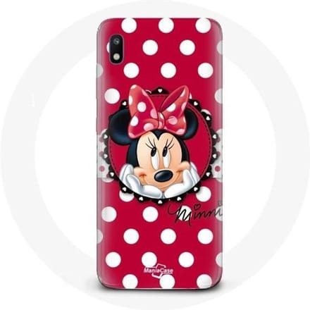 Coque pour Samsung Galaxy A10 Minnie Mouse Dessin animé Rouge