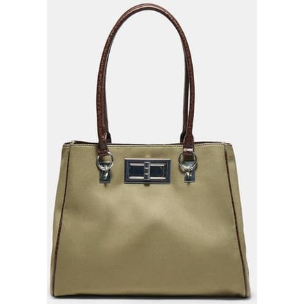 Stradivarius Shopper met studs-sluiting  Kaki OS