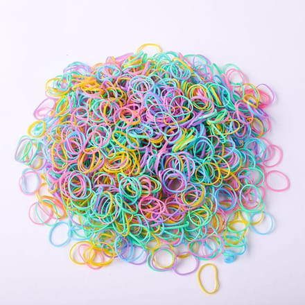 500 Stuks Huisdier Elastiekjes Gemengde Kleur Hoge Elasticiteit Rubber Rekbaar Huisdier Haar Strikjes voor Kat 500pcs blue