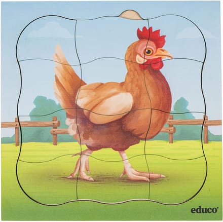 Groeipuzzel boerderij - Kip