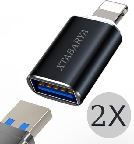 USB 3.0 OTG-adapter 2stuks– Voor data-overdracht, USB-sticks, muizen & toetsenborden | Zwart