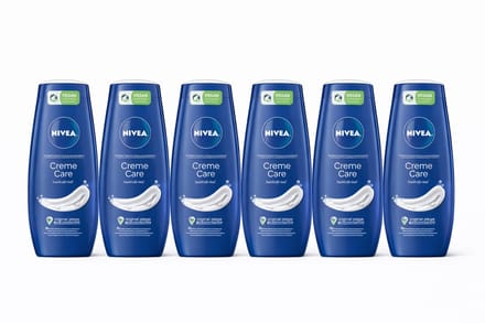 6x NIVEA Creme Care Douchecrème 250ml