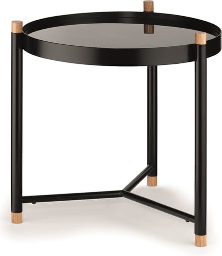 Oak Bijzettafel - Laag - Zwart - Kela