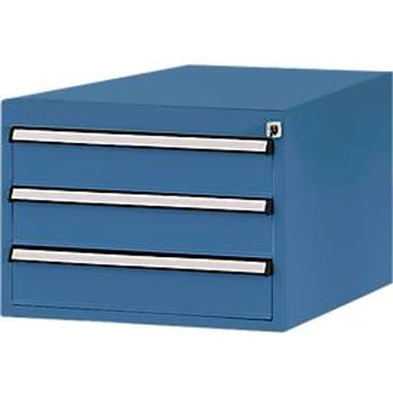 Manuflex onderbouw met schuifladen, voor D 800 mm, briljantblauw