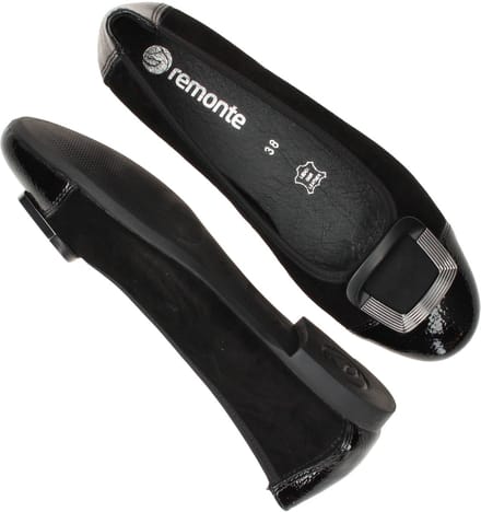 Remonte Ballerina's - Dames - Zwart - Maat:36