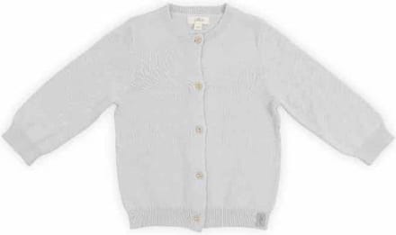 Jollein Pretty knit  Vestje soft grey 74/80