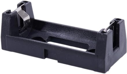 Batterij Houder - Plastic Doosje - Batterij Opslag - Compact Ontwerp - 4.3 cm - Zwart