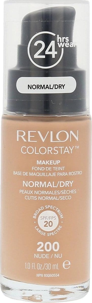 Revlon Colorstay Foundation With Pump - 200 Nude (Dry Skin)