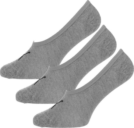 Puma Footie Unisex (3-pack) - unisex onzichtbare sokken - middengrijs melange