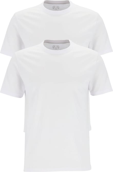 CECEBA Maverick American T-shirt - 2-pack - ronde hals - Wit