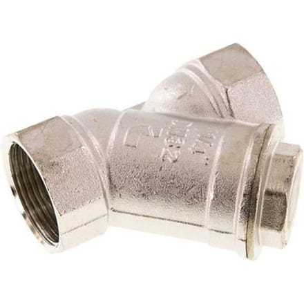 G 1 1/4'' Vernikkeld Messing Y-filter 0.5 mm Maaswijdte 20 Bar NBR - SLBN-114