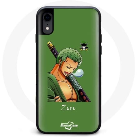 Coque - Maniacase - Iphone X - One Piece Zoro - Souple - Protection et décoration noir