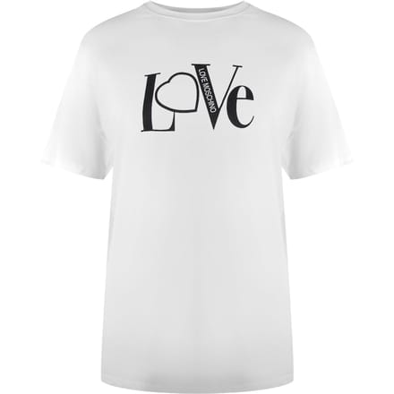 Love Moschino Love Logo Wit T-shirt