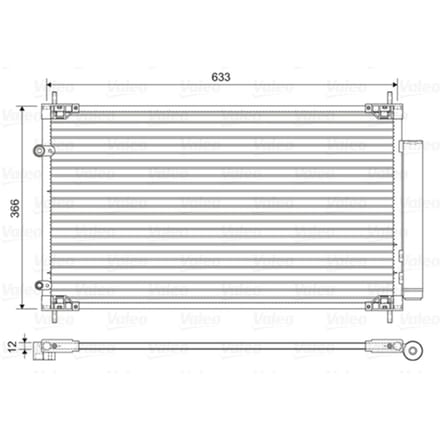 Condensator, airconditioning VALEO 822604
