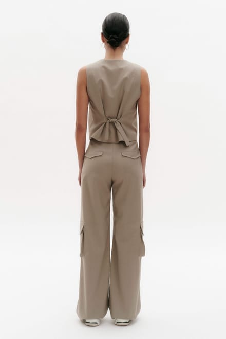 BENU Elegante Dames Taupe Broek