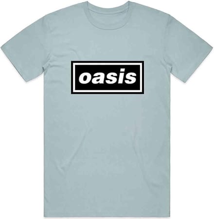 Oasis - Decca Logo Heren T-shirt - M - Blauw