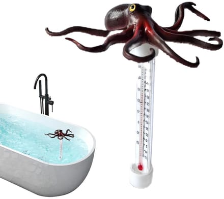 Digitale Thermometer - Watermeter Bad - Zwembad Temperatuur - Antireflecterend Scherm - 20 Centimeter - Octopus