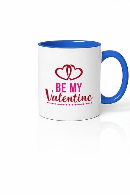 Valentijnsdag Mok "Be My Valentine" met Harten - Romantisch Cadeau