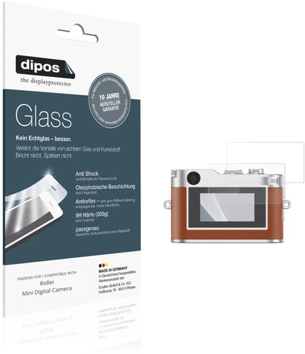 dipos – 2x Matte Pantserfolie geschikt voor Rollei Mini Digital Camera | 9H Screenprotector