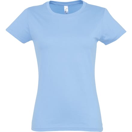 SOLS Dames/dames Imperial Heavy Short Sleeve T-Shirt (Hemelsblauw)