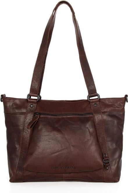Leren Shopper - Luca - Donkerbruin