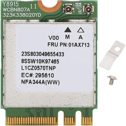 Dailygoody - M.2 WiFi-kaart - 867Mbps Snelheid - Plug en Play - Geschikt voor ThinkPad - Bluetooth 4.0 - M.2