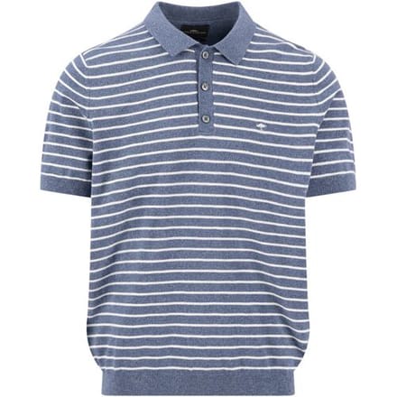 Fynch-Hatton Polo Striped Cotton Linnen Horizon / male
